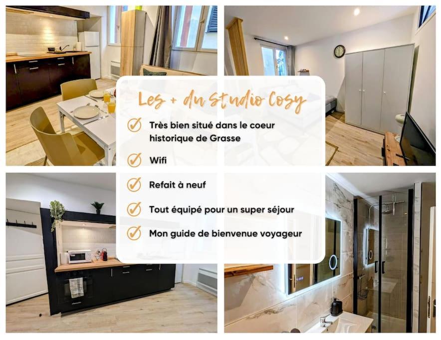 Le Studio Cosy, Centre Historique, Wifi, Neuf Grasse Ngoại thất bức ảnh